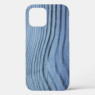 Powder Blue Wood Grain iPhone 12 Pro Case