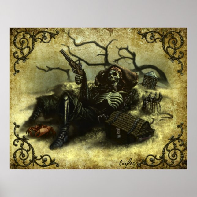 "Powder & Bones" Poster (Front)