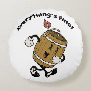 Powder Keg Round Cushion