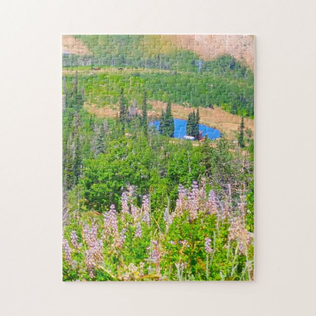 Powder Mountain Summertime: Hidden Lake Jigsaw Puzzle (Vertical)