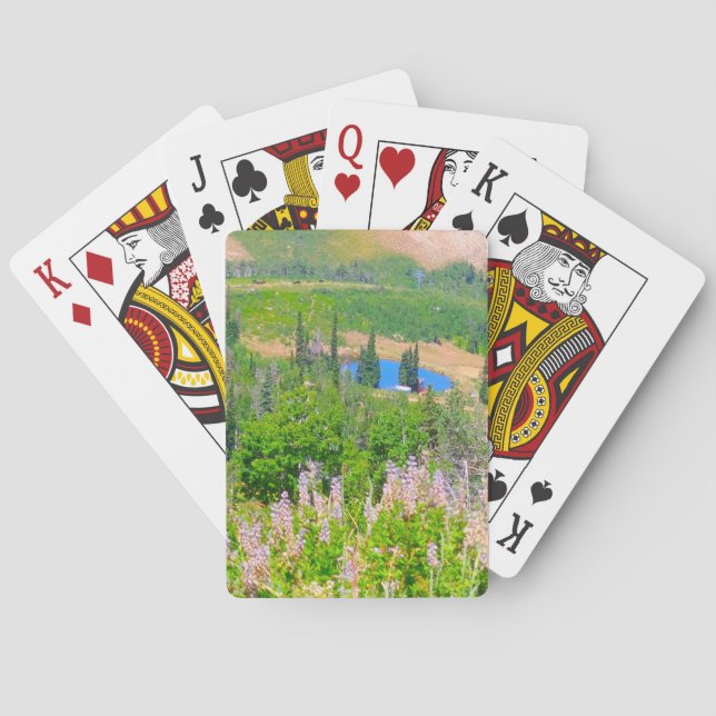 Powder Mountain Summertime Playing Cards (Back)