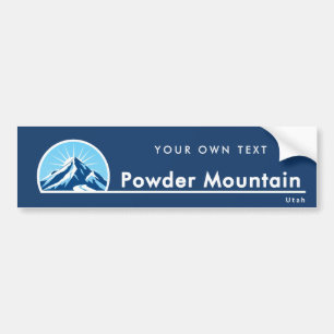 Powder Mountain Utah ski Bumper Sticker