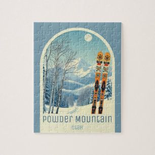 Powder Mountain Utah Ski Resort game Jigsaw Puzzle