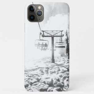 Powder on the Hill // Black and White Skilift iPhone 11 Pro Max Case