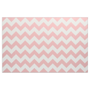 Powder Pink Chevron Zigzag Fabric