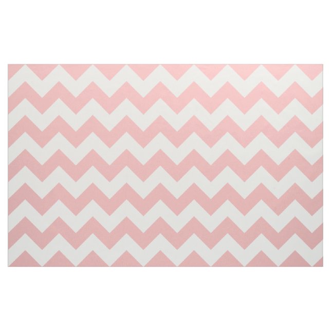 Powder Pink Chevron Zigzag Fabric (Yard)