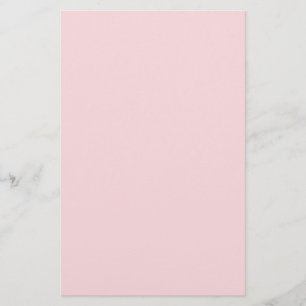 Powder Pink Solid Color Stationery
