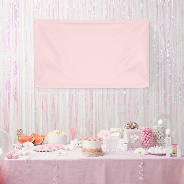 Powder Pink Solid Colour Banner (Party)