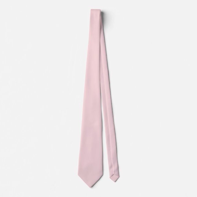 Powder Pink Solid Colour Tie (Front)