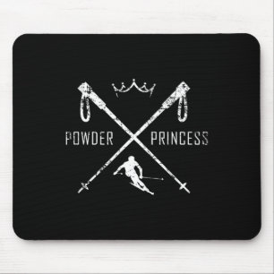Powder Princess Ski Shirt Mouse Mat