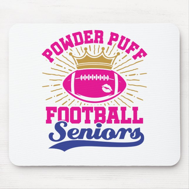 Powder Puff Football Seniors Mouse Mat (Front)