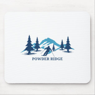 Powder Ridge Minnesota Ski Resort Skiing Skier _1  Mouse Mat
