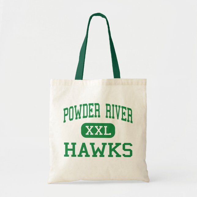Powder River - Hawks - High - Broadus Montana Tote Bag (Front)