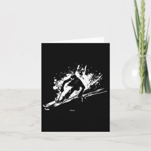 Powder Snow Alpine Ski Racing Card
