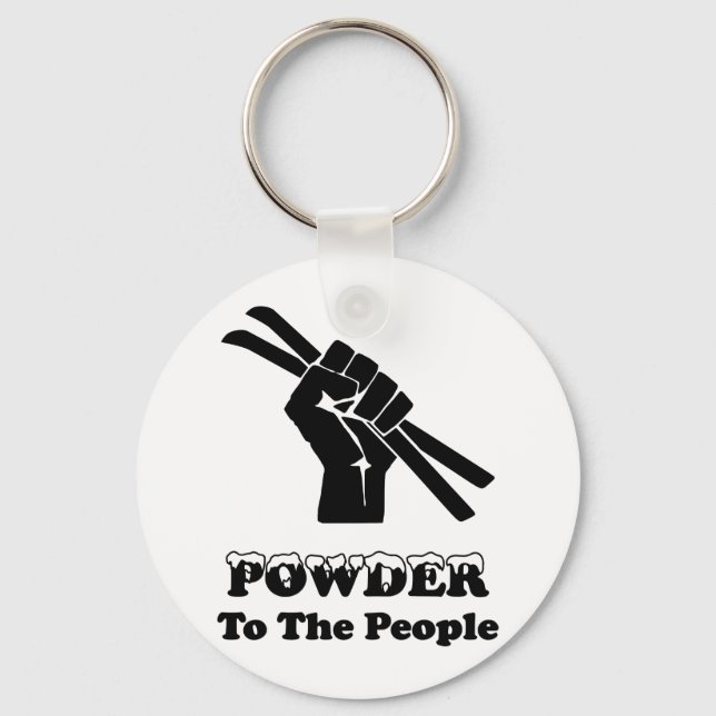 Powder To The People Key Ring (Front)