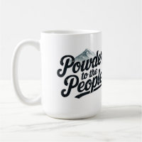 "Powder to the People" Retro Snowboard & Ski