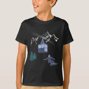 Powder to The People Snowboarder Ski Resort T-Shirt