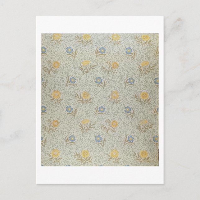 'Powdered' design (textile) Postcard (Front)