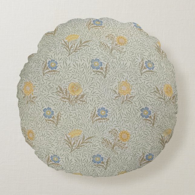 'Powdered' design (textile) Round Cushion (Front)