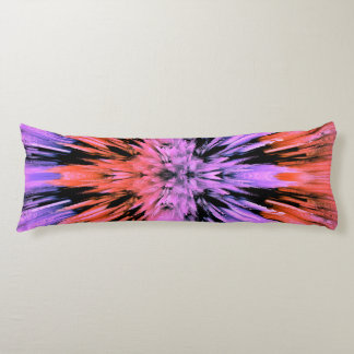Powdered Pink Explosion Abstract Body Pillow