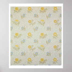 Powdered wallpaper design, 1874 poster