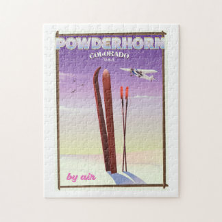Powderhorn Colorado travel poster Jigsaw Puzzle