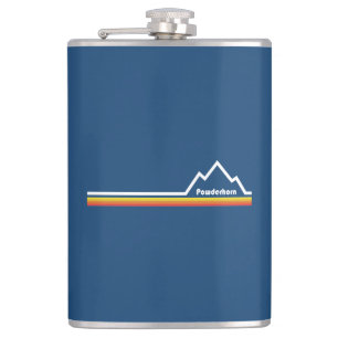 Powderhorn Mountain Colorado Hip Flask