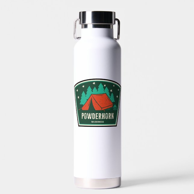 Powderhorn Wilderness Colorado Camping Water Bottle (Front)