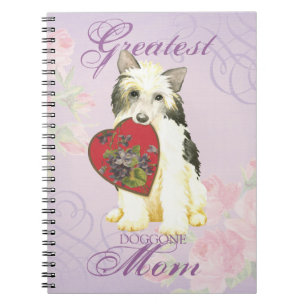 Powderpuff Heart Mum Notebook