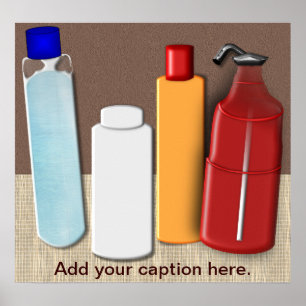 Powders and Oils Customisable Poster