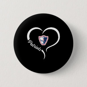 Powdersville Patriots Logo Half Heart Slogan Hs 6 Cm Round Badge