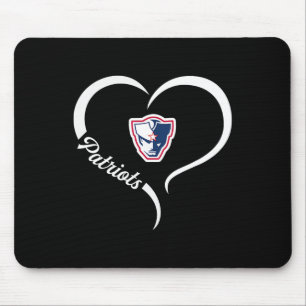 Powdersville Patriots Logo Half Heart Slogan Hs  Mouse Mat