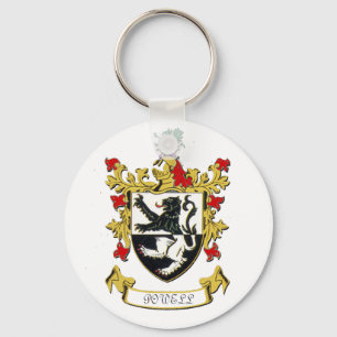 Powell Family Coat of Arms Key Ring