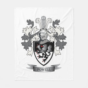 Powell Family Crest Coat of Arms Fleece Blanket