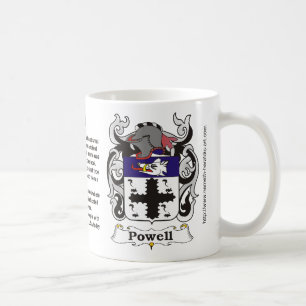 Powell Family Crest on a mug