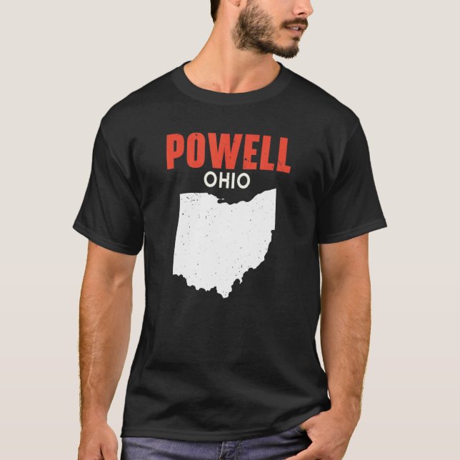 Powell Ohio USA State America Travel Ohioan T-Shirt (Front)