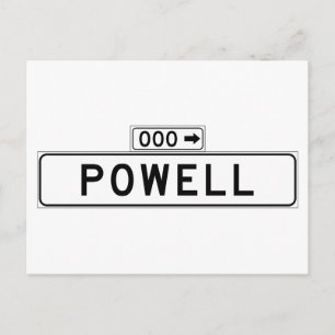 Powell St., San Francisco Street Sign Postcard