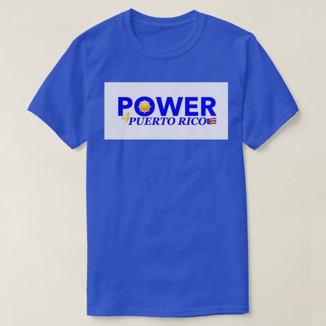 Power4PR Solar Energy 4 Puerto Rico T-Shirt (Design Front)