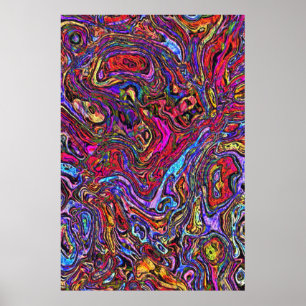 power abstract 8 poster