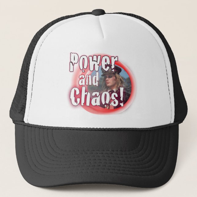 Power and Chaos Trucker Hat (Front)