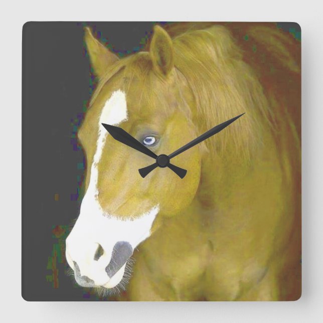 power-and-grace square wall clock (Front)