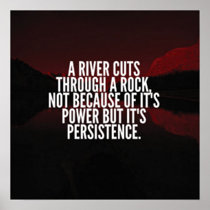 Power and Persistence - Motivational Poster