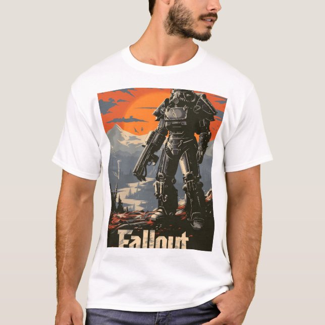 Power Armour from Fallout 4 - Fallout Apocalypse T T-Shirt (Front)