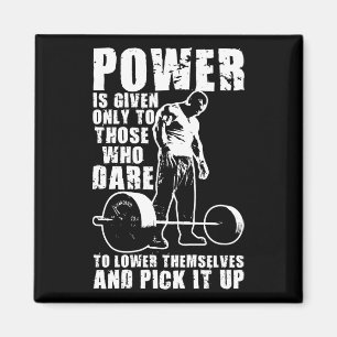 POWER - Bodybuilding Motivational Magnet