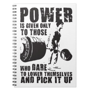 POWER - Bodybuilding Motivational Notebook