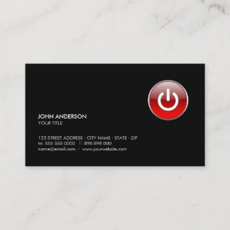 Power Button Hi-Tech business card