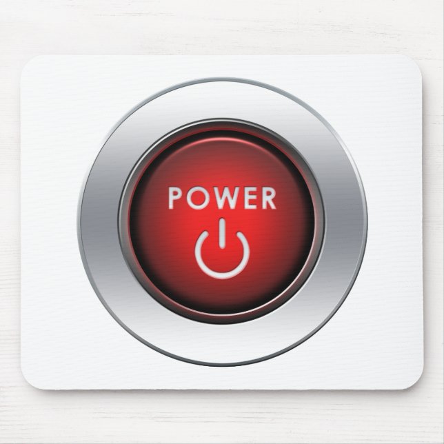 Power Button Mouse Mat (Front)