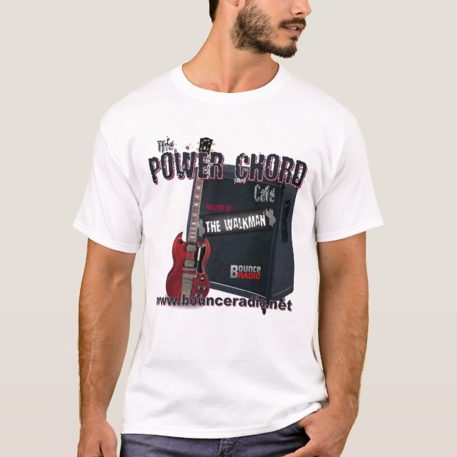 Power Chord Cafe Adult T-Shirt (Front)