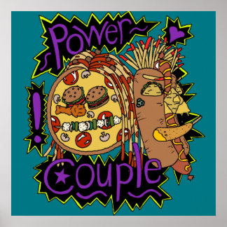 Power Couple Colour Poster