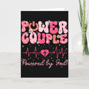 Power Couple Powered By God Heartbeat Valentine Re Card